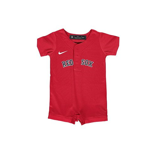 Nike Newborn and Infant Boys and Girls Red Boston Red Sox Official Jersey Romper