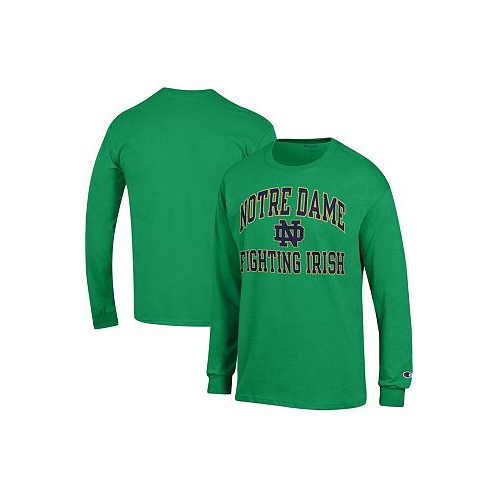 Champion Mens Green Notre Dame Fighting Irish High Motor Long Sleeve T-shirt