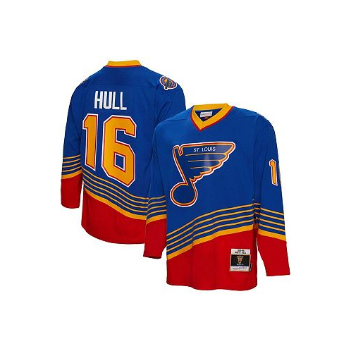 Mitchell & Ness Mens Brett Hull Blue St. Louis Blues 1995 Blue Line Player Jersey