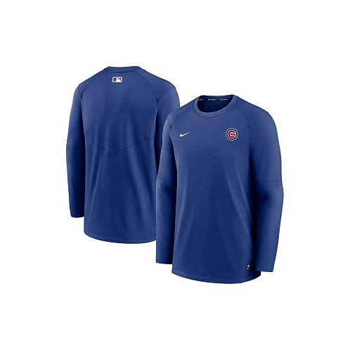 Nike Mens Royal Chicago Cubs Authentic Collection Logo Performance Long Sleeve T-shirt
