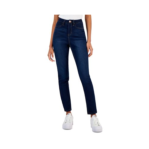 Dollhouse Juniors Curvy Skinny Whiskered Jeans