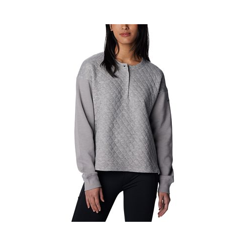 Columbia Womens Hart Mountain Quilted Crewneck Top