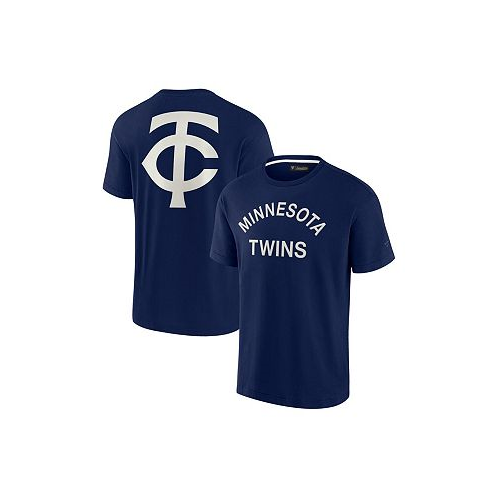 Fanatics Signature Mens and Womens Navy Minnesota Twins Super Soft Short Sleeve T-shirt