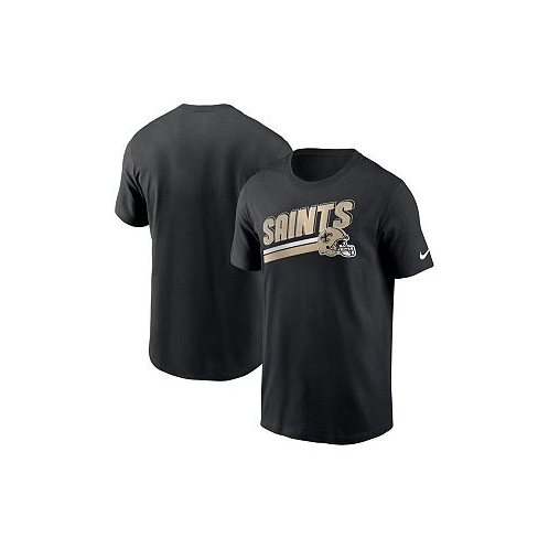 Nike Mens Black New Orleans Saints Essential Blitz Lockup T-shirt