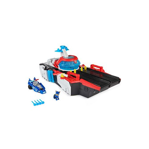 Paw Patrol The Mighty Movie Aircraft Carrier HQ with Chase Action Figure and Mighty Pups Cruiser Kids Toys for Boys Girls 3 Plus