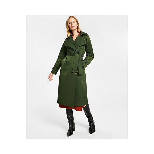 Michael Kors Womens Belted Trench Coat