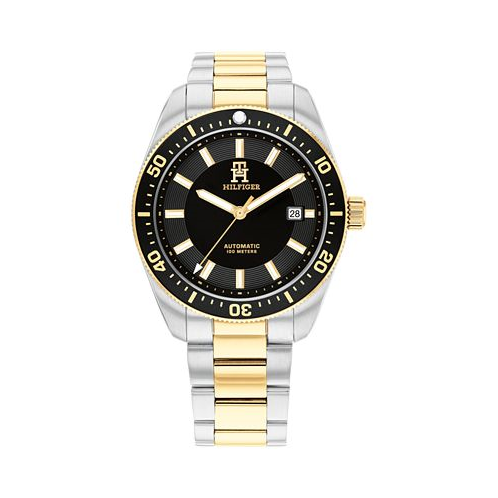 Tommy Hilfiger Mens Automatic Two-Tone Stainless Steel Bracelet Watch 40mm Exclusively Ours