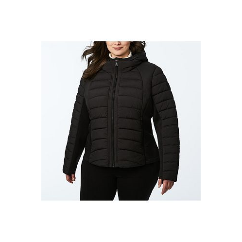 Bernardo Womens Plus -Size Active Packable Jacket with Neoprene