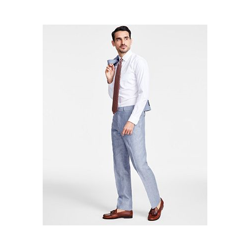 Brooks Brothers Mens Classic-Fit Solid Linen Suit Pants