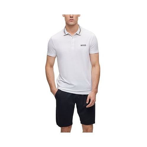 Hugo Boss Mens Contrast-Logo Polo Shirt