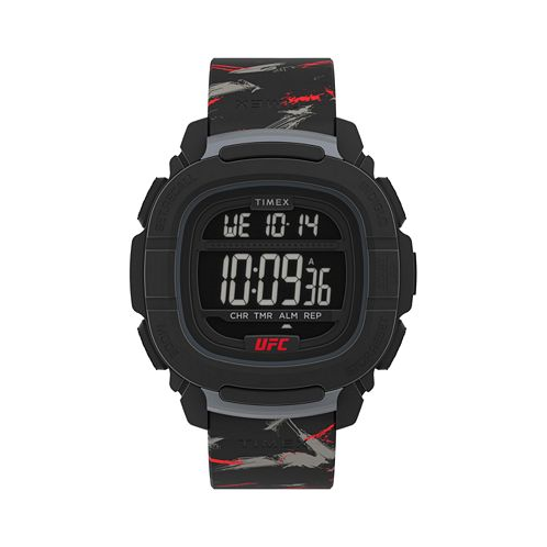 Timex UFC Mens Shockxl Digital Black Polyurethane Watch 47mm