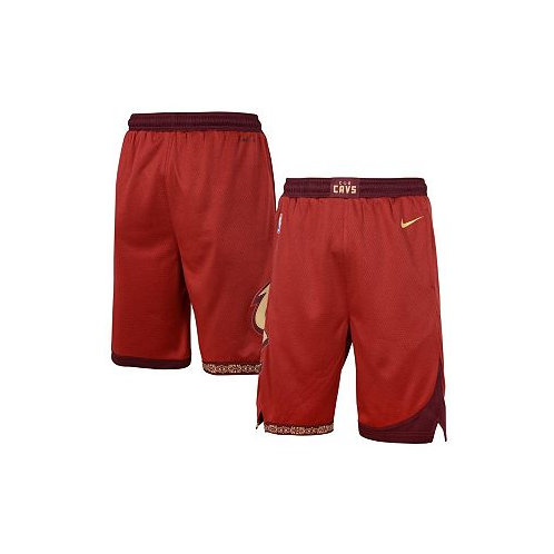 Nike Big Boys Red Cleveland Cavaliers 2023/24 City Edition Swingman Performance Shorts