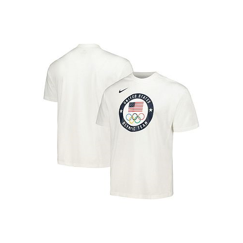 Nike Mens White Team USA 2024 Summer Olympics Media Day Look Essentials T-shirt