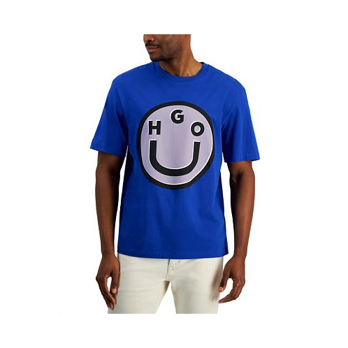 Hugo Boss Mens Short Sleeve Crewneck Logo Graphic T-Shirt