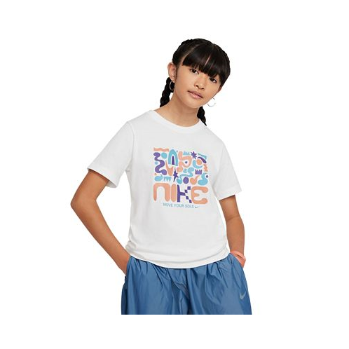 Nike Big Kids Sportswear Printed Crewneck T-Shirt