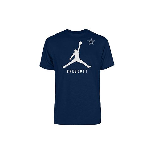 Jordan Mens Dak Prescott Navy Dallas Cowboys Graphic T-shirt