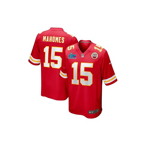 Nike Mens Patrick Mahomes Red Kansas City Chiefs Super Bowl LVII Patch Game Jersey