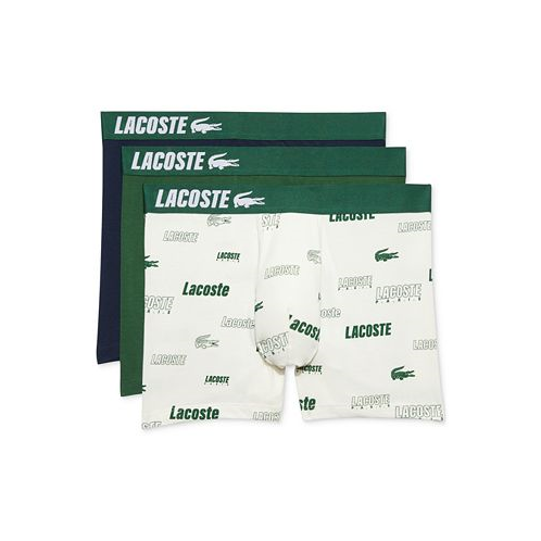 Lacoste Mens Boxer Brief Underwear Pack of 3