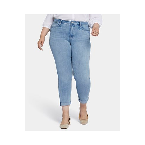 NYDJ Plus Size Sheri Slim Ankle Jean with Roll Cuffs