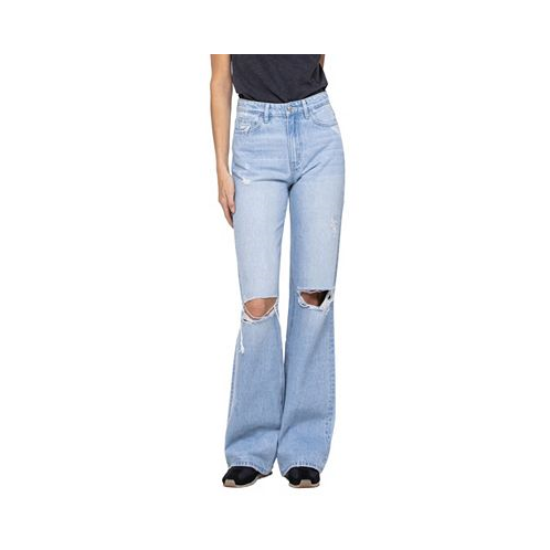Vervet Womens Super High Rise 90s Vintage-like Flare Jeans