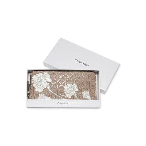 Calvin Klein Audrey Floral Signature Boxed Wallet