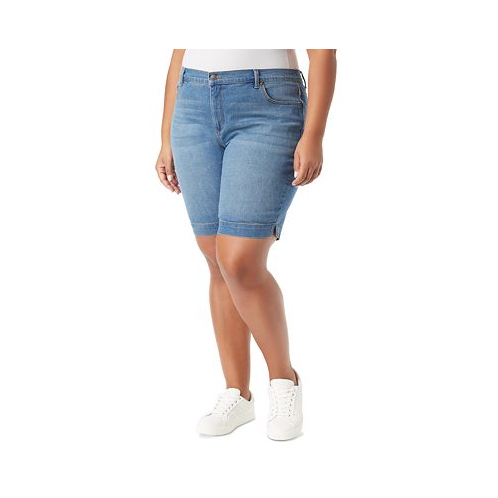 Gloria Vanderbilt Plus Size Denim Bermuda Shorts