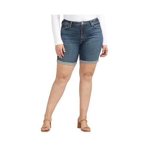 Silver Jeans Co. Plus Size Sure Thing Long Shorts