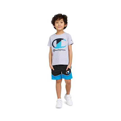 Champion Little Boys Logo Graphic T-Shirt & Shorts 2 Piece Set