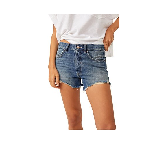 Free People Womens Now Or Never Denim Shorts