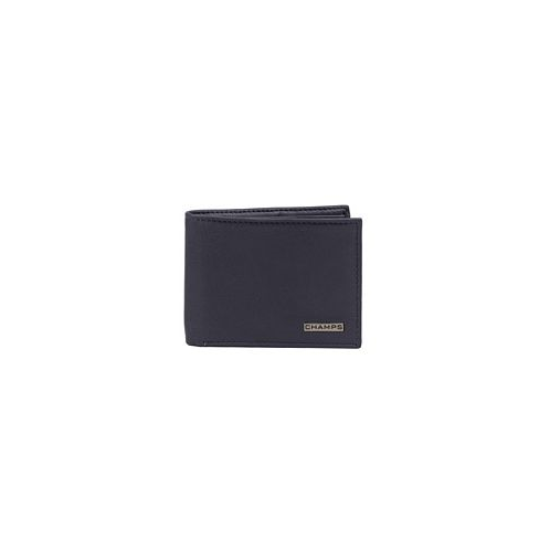 CHAMPS Mens Leather RFID Bi-Fold Wallet in Gift Box
