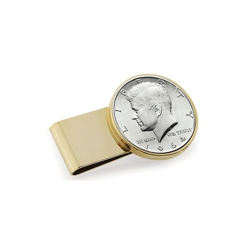 American Coin Treasures Mens JFK 1964 First Year of Issue Half Dollar Stainless Steel Coin Money Clip