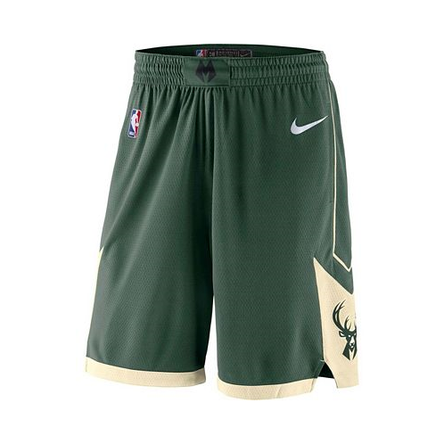 Nike Mens Green 2019/20 Milwaukee Bucks Icon Edition Swingman Shorts