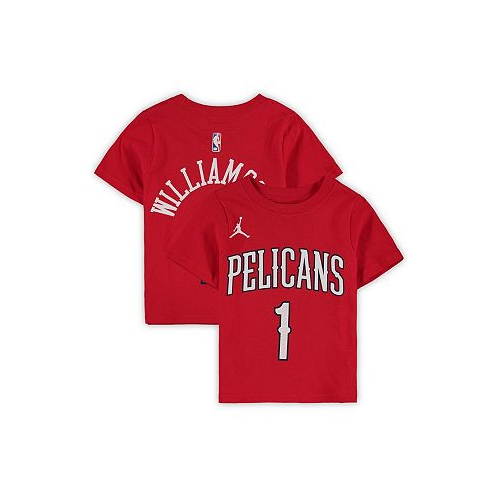 Jordan Toddler Boys and Girls Zion Williamson Red New Orleans Pelicans Statement Edition Name and Number T-shirt