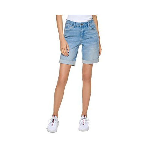 Tommy Hilfiger Womens TH Flex Cuffed Bermuda Shorts