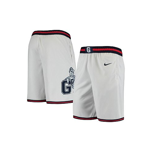 Nike Mens White Gonzaga Bulldogs Limited Basketball Performance Shorts