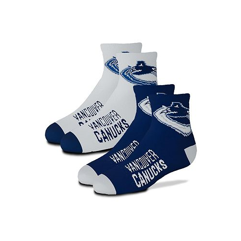 For Bare Feet Boys and Girls Youth Vancouver Canucks 2-Pack Team Quarter-Length Socks