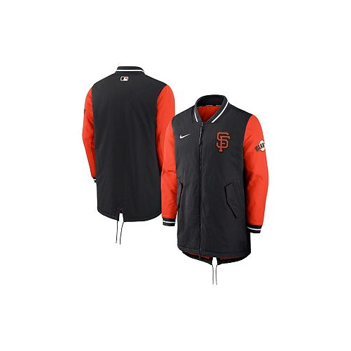 Nike Mens Black San Francisco Giants Authentic Collection Dugout Performance Full-Zip Jacket