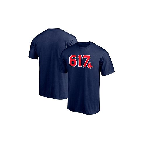 Fanatics Mens Navy Boston Red Sox Hometown 617 T-shirt