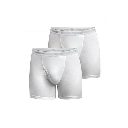 Stanfields Premium Cotton Mens 2 Pack Boxer Brief Underwear