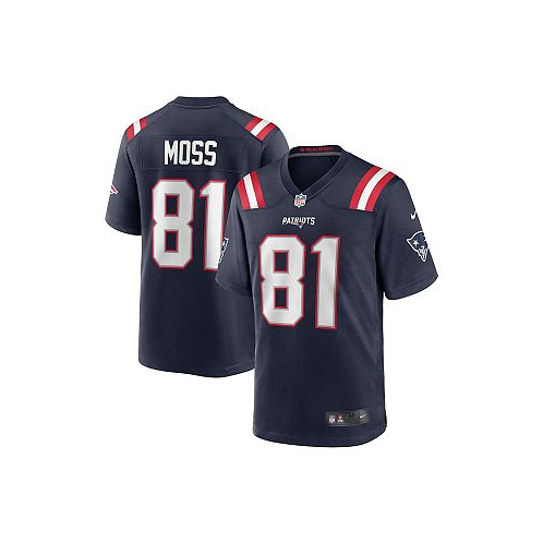 Nike Mens Randy Moss Navy New England Patriots Game Retired Player Jersey