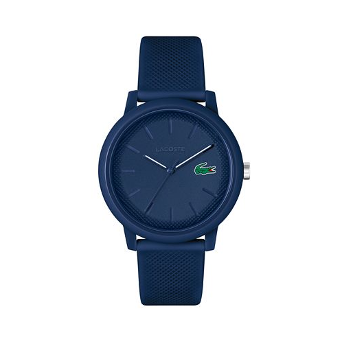 Lacoste Mens L.12.12 Blue Silicone Strap Watch 42mm
