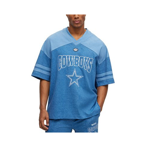 BOSS by Hugo Boss x NFL Mens Oversized-Fit Dallas Cowboys T-shirt