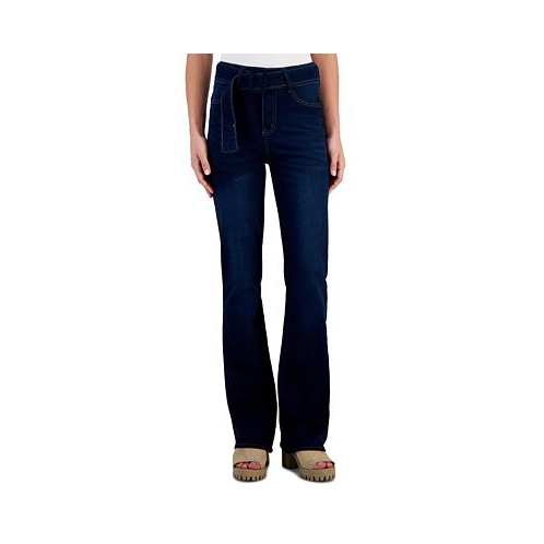 Dollhouse Juniors Belted High Rise Jeans