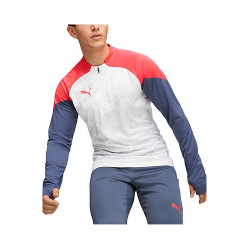Puma Mens IndividualCUP Moisture Wicking Crewneck Long-Sleeve Training T-Shirt