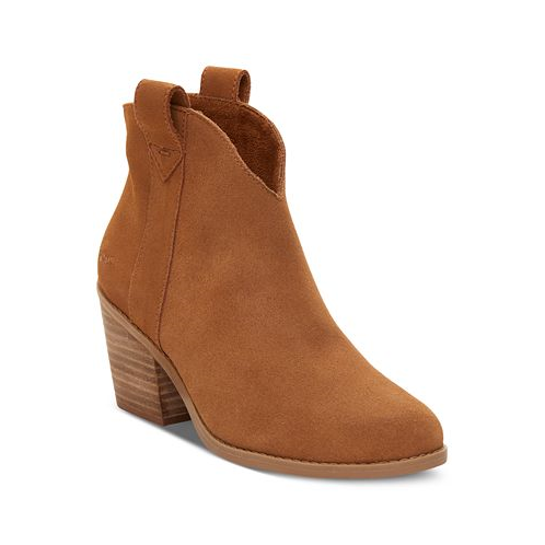 TOMS Womens Constance Pull On Western Booties