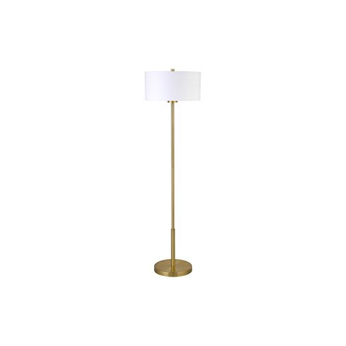Hudson & Canal Trina 61 Metal Floor Lamp with Linen Shade
