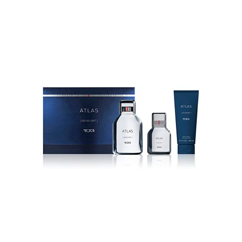TUMI Mens 3-Pc. Atlas [00:00 GMT] Eau de Parfum Gift Set