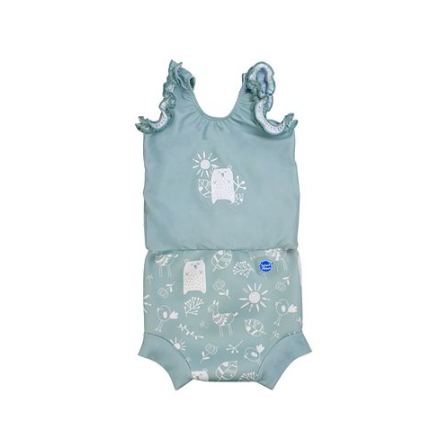 Splash About Toddler Girls Happy Nappy Swimsuit with Swim Diaper