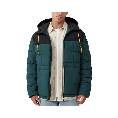 COTTON ON Mens Mother Puffer Hooded Jacket