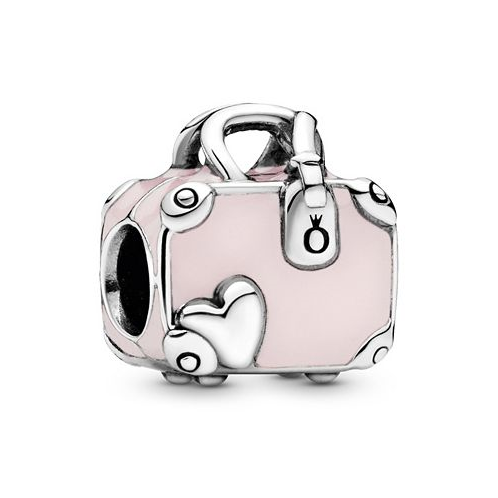 Pandora Sterling Silver Pink Travel Bag Charm